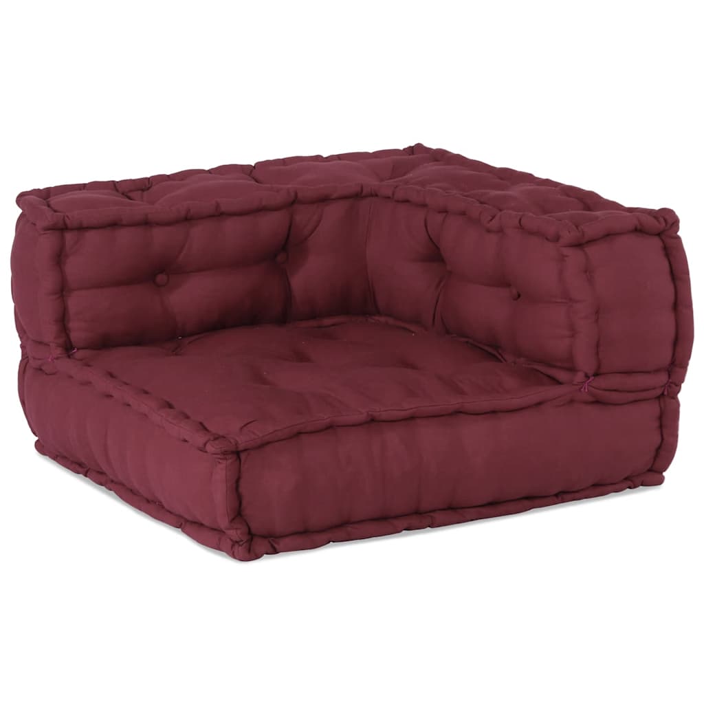 modulær sofaenhed stof 70x70x54 brunrød