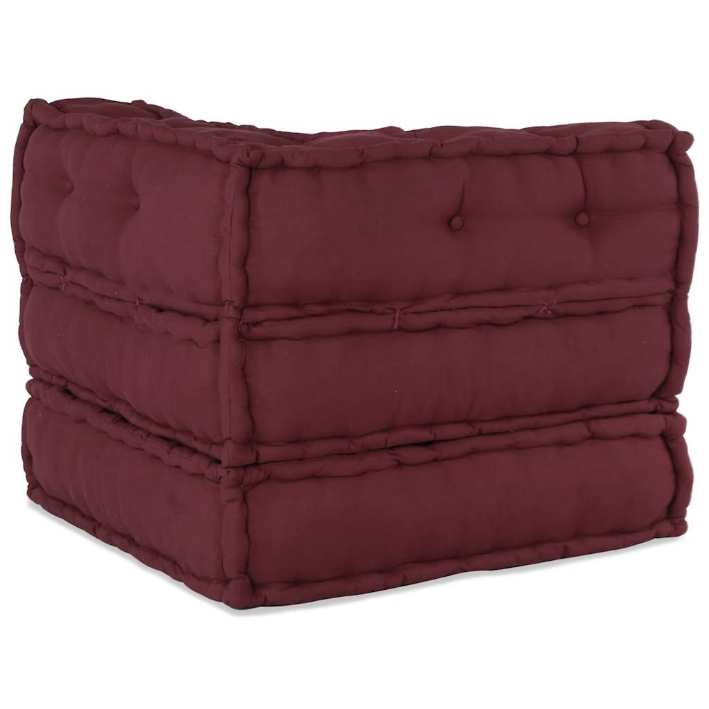 modulær sofaenhed stof 70x70x54 brunrød