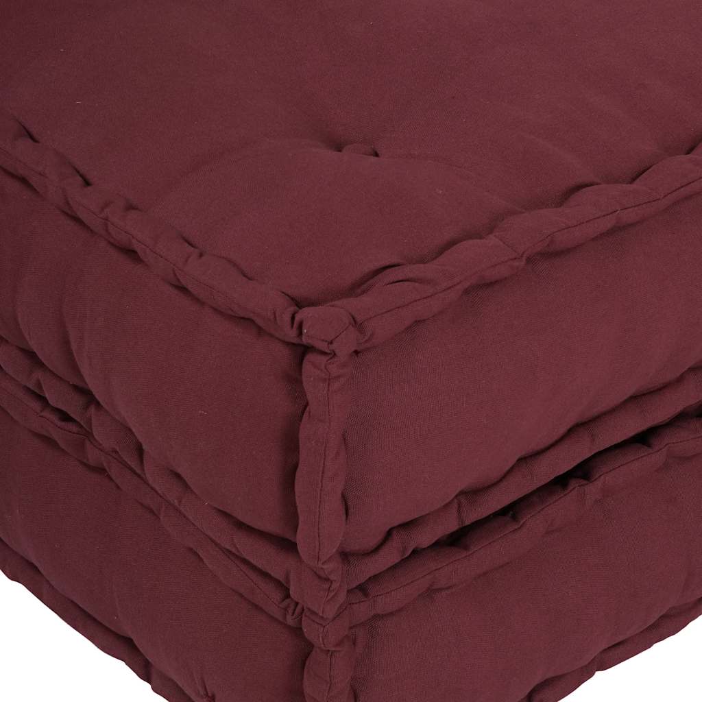 modulær sofaenhed stof 70x70x54 brunrød
