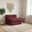 modulær sofaenhed stof 70x70x54 brunrød