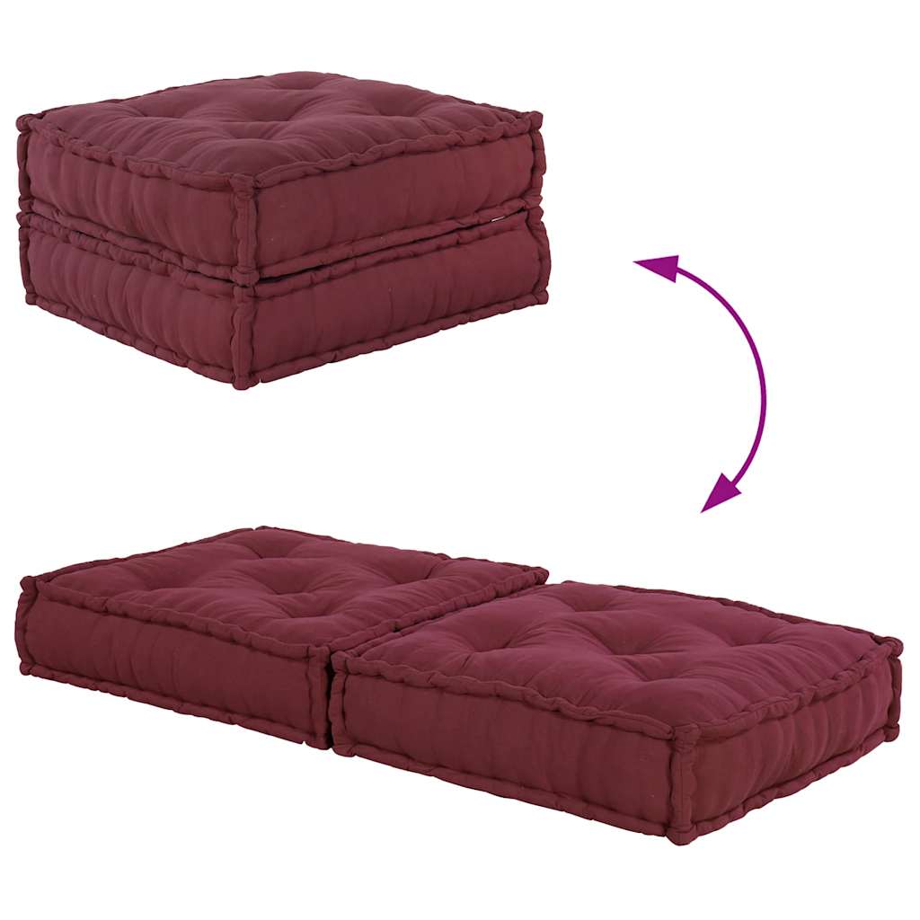modulær sofaenhed stof 70x70x36 brunrød
