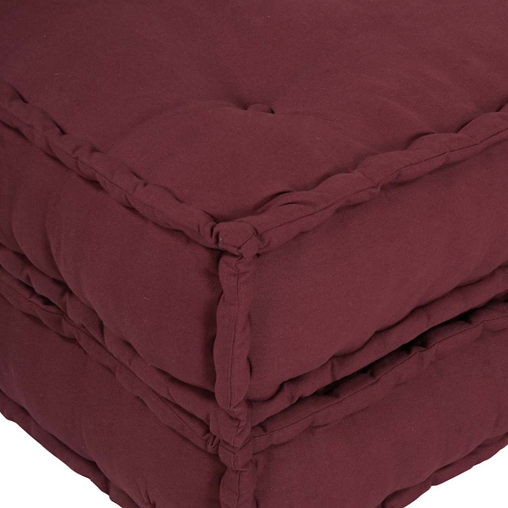 modulær sofaenhed stof 70x70x36 brunrød