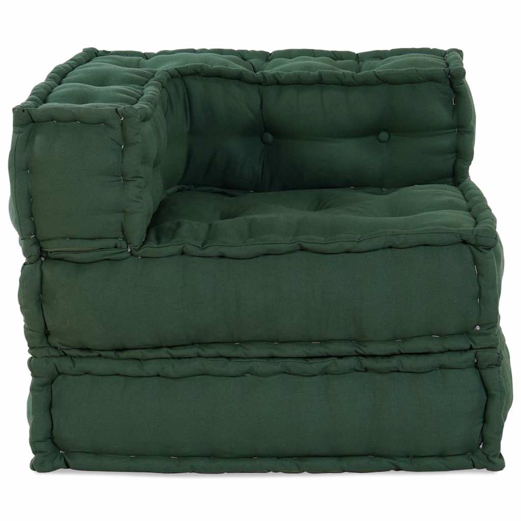 modulær sofaenhed stof 70x70x54 grøn