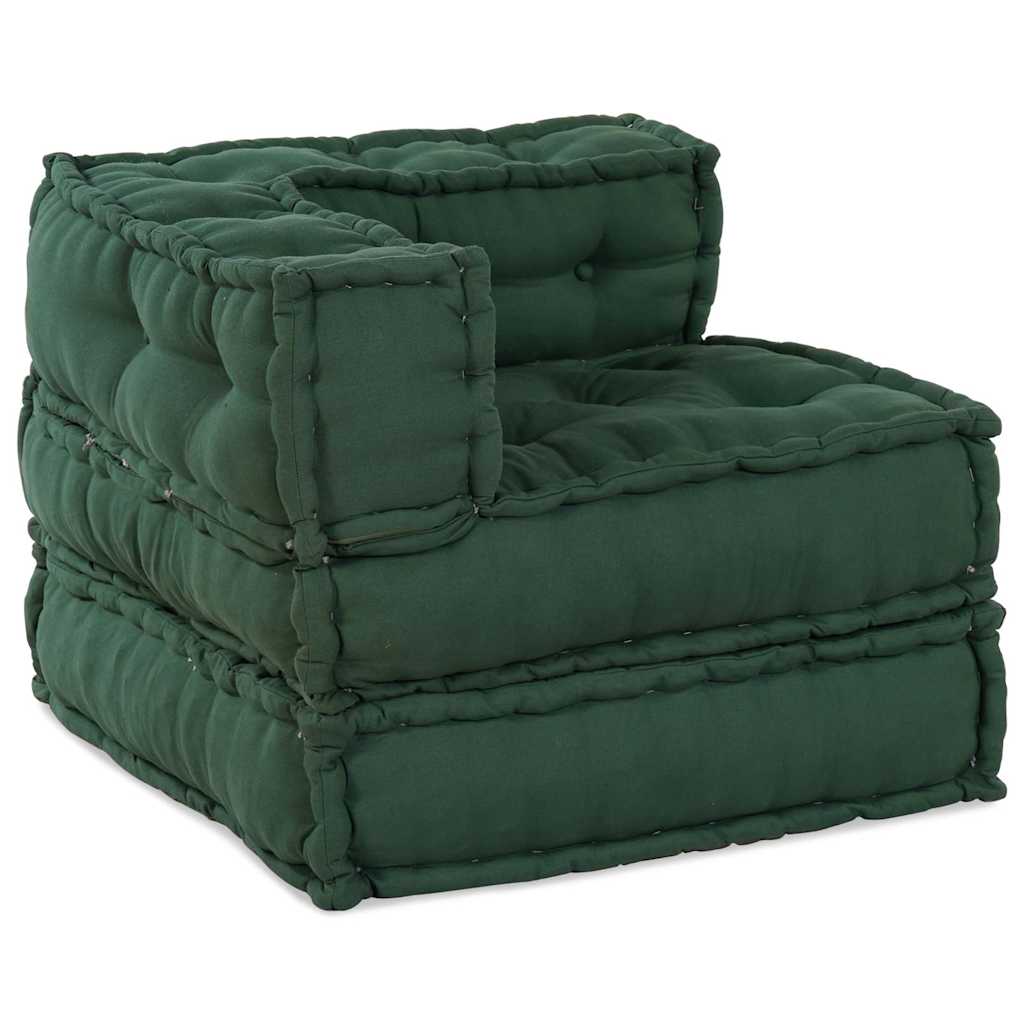 modulær sofaenhed stof 70x70x54 grøn