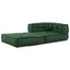 modulær sofaenhed stof 70x70x54 grøn