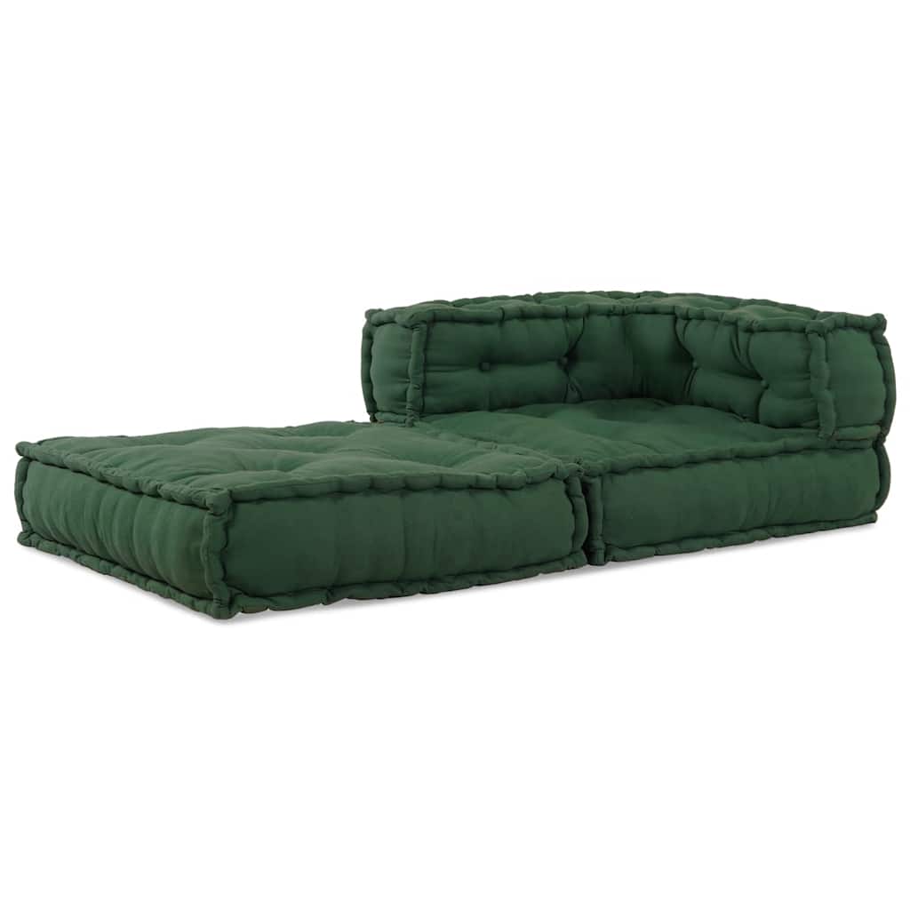 modulær sofaenhed stof 70x70x54 grøn