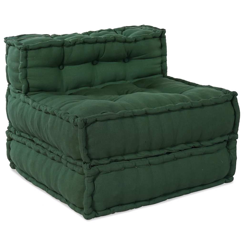 modulær sofaenhed stof 70x70x54 grøn