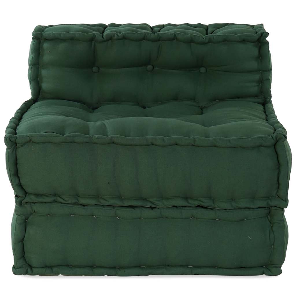 modulær sofaenhed stof 70x70x54 grøn