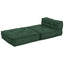 modulær sofaenhed stof 70x70x54 grøn