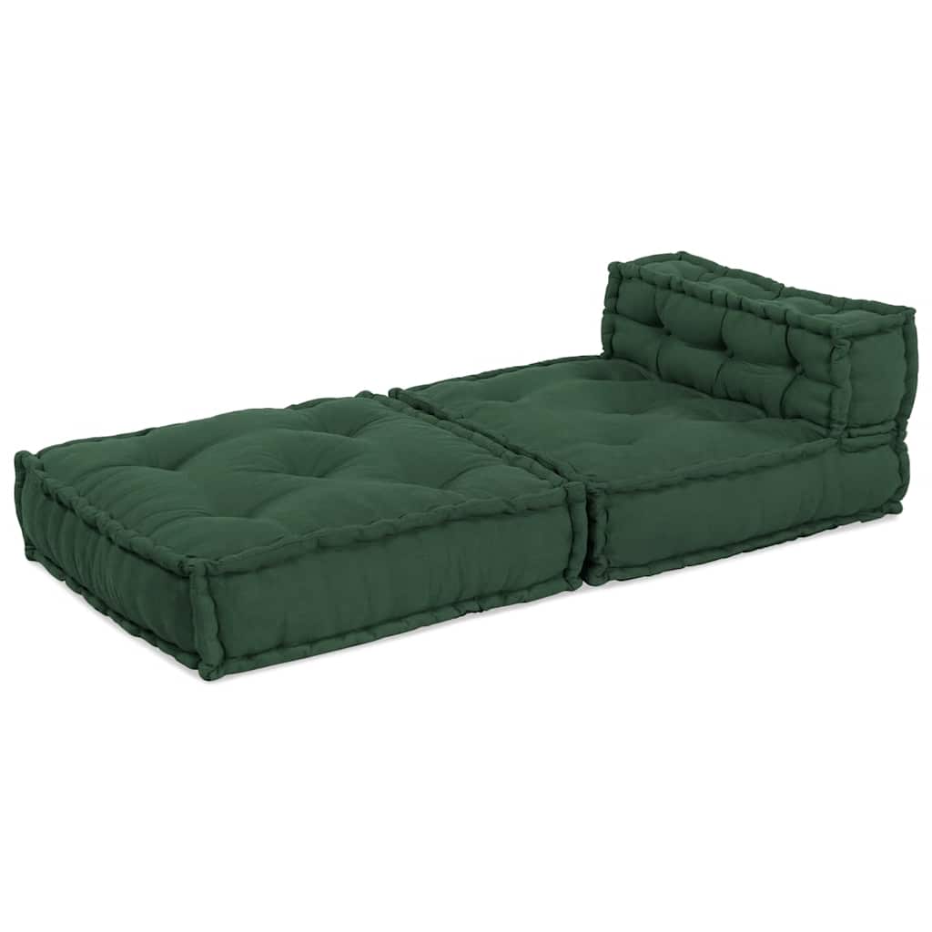 modulær sofaenhed stof 70x70x54 grøn