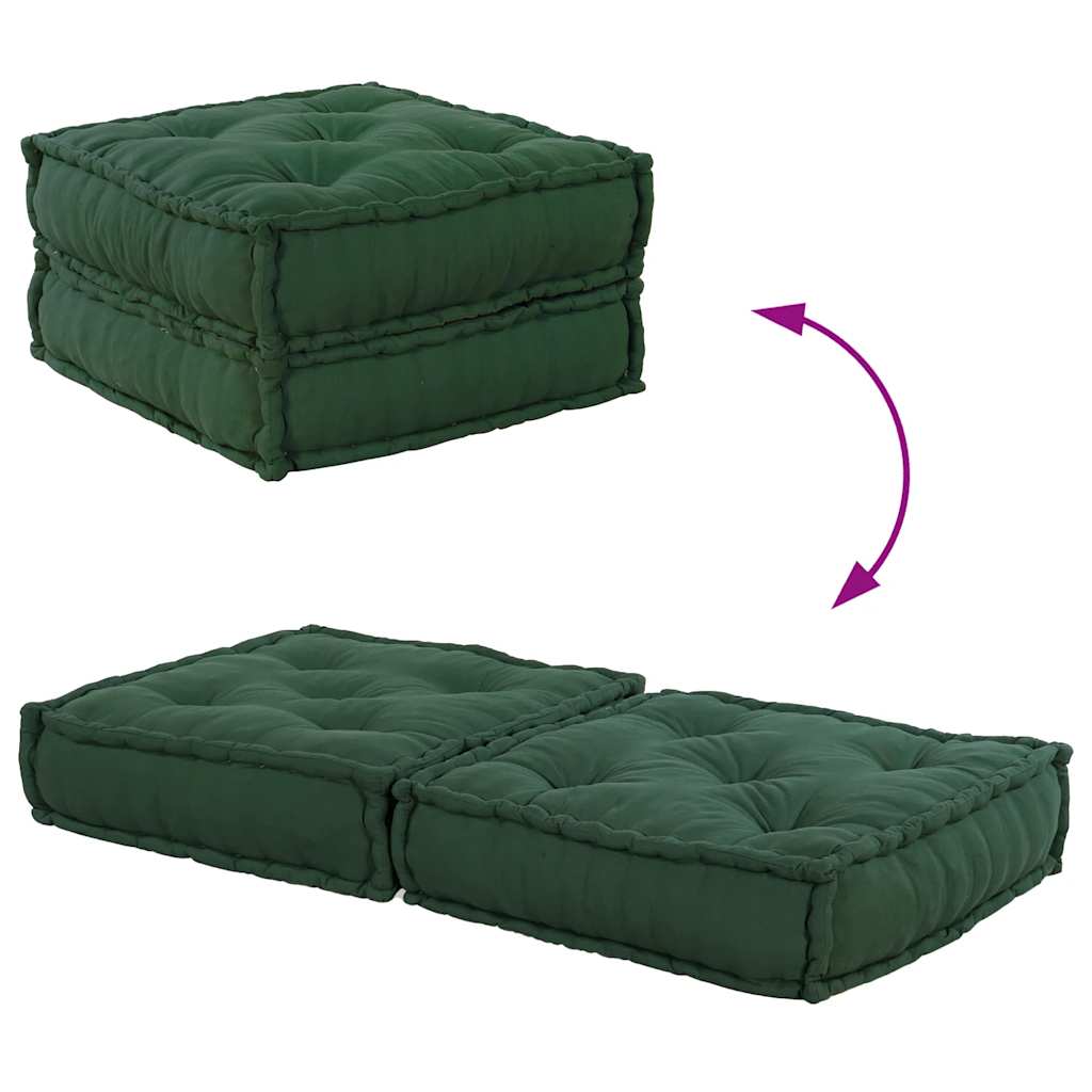 modulær sofaenhed stof 70x70x36 grøn