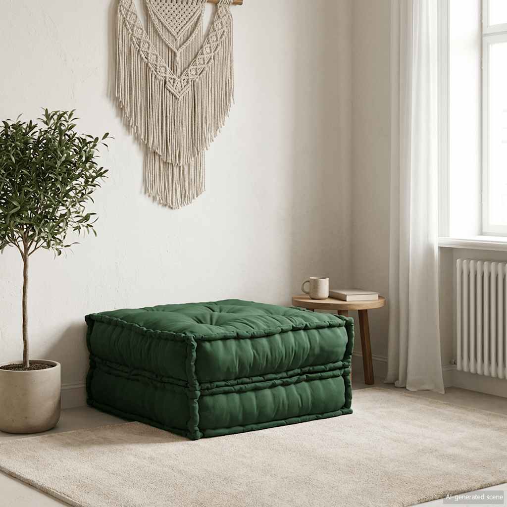 modulær sofaenhed stof 70x70x36 grøn