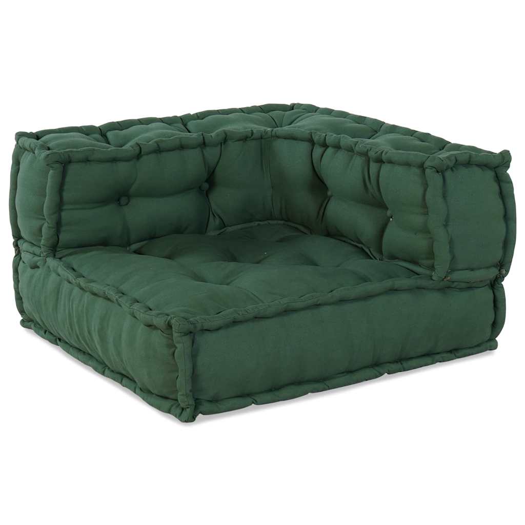 2-personers modulsofa stof 140x70x36 grøn