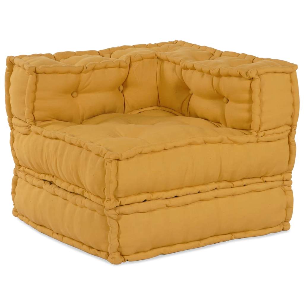 modulær sofaenhed stof 70x70x54 gul