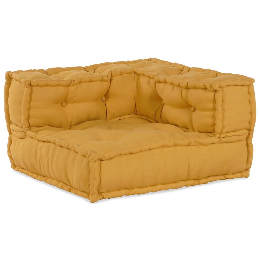 modulær sofaenhed stof 70x70x54 gul