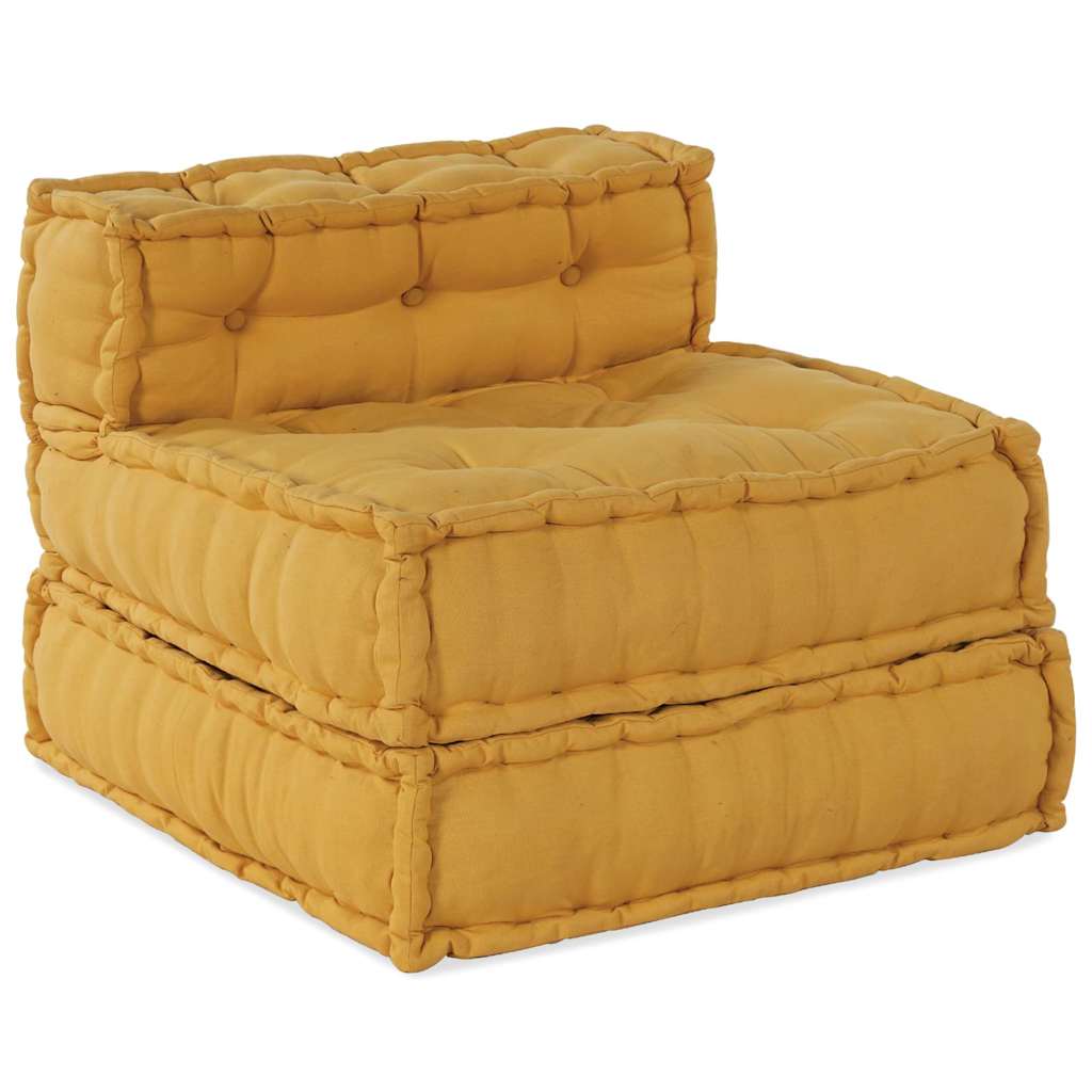 modulær sofaenhed stof 70x70x54 gul