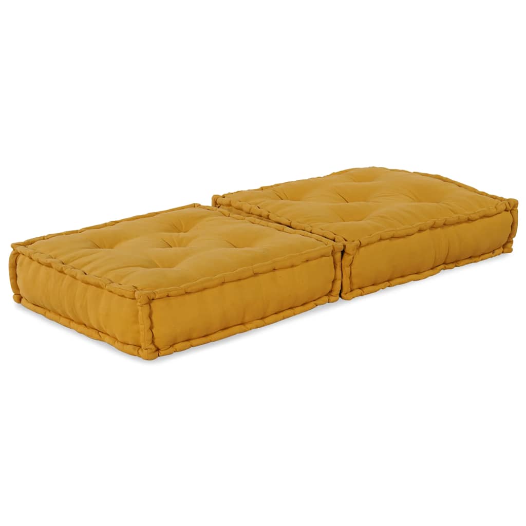 modulær sofaenhed stof 70x70x36 gul