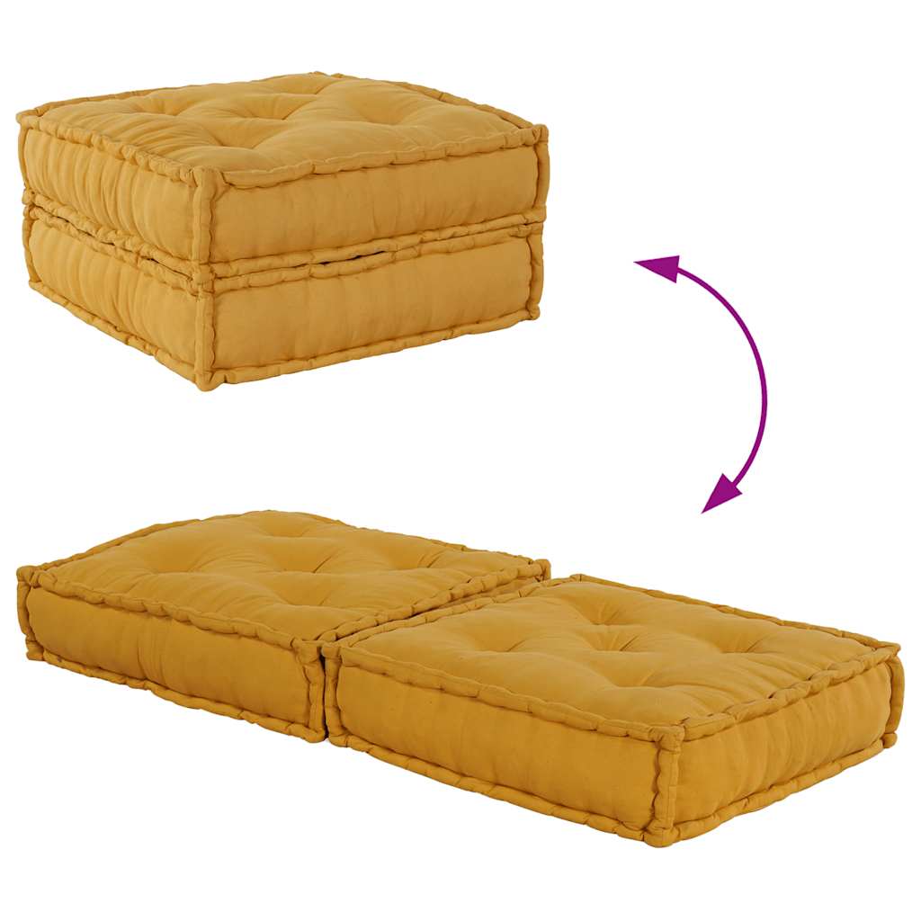 modulær sofaenhed stof 70x70x36 gul