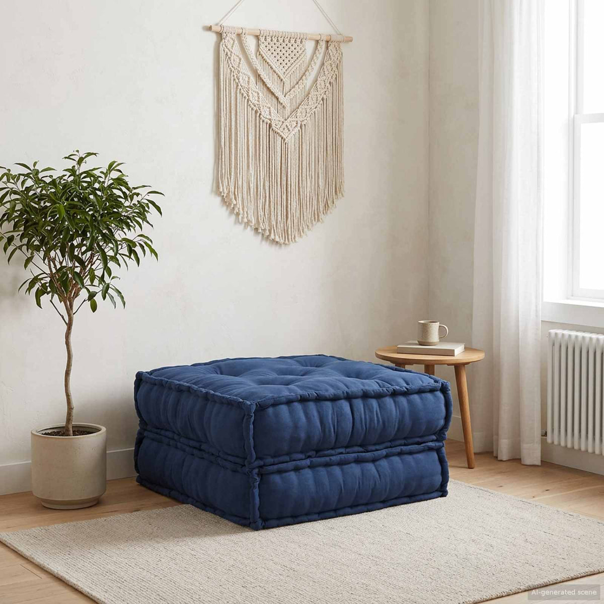 Modulssofa Enhed Stof Indigo 70 x 70 x 36 cm