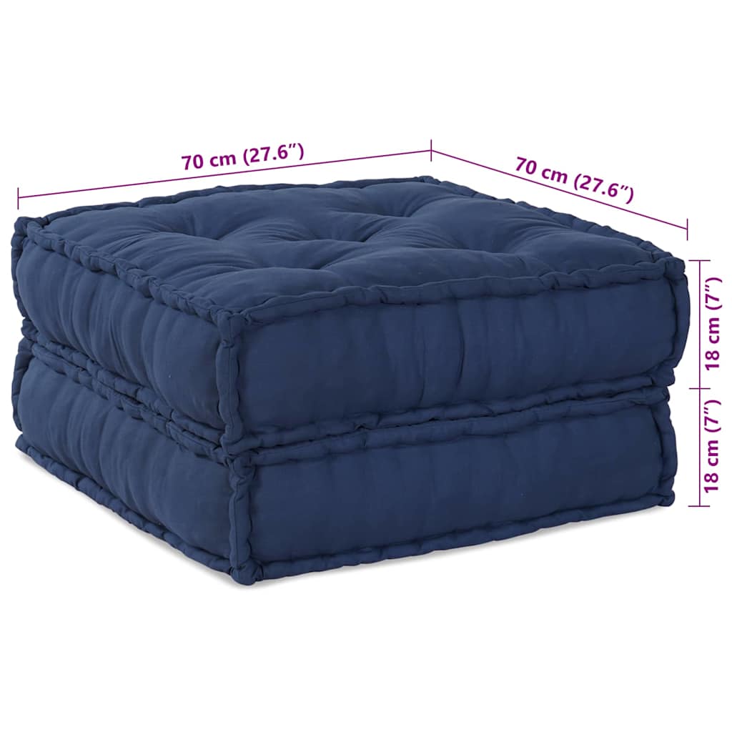 Modulssofa Enhed Stof Indigo 70 x 70 x 36 cm