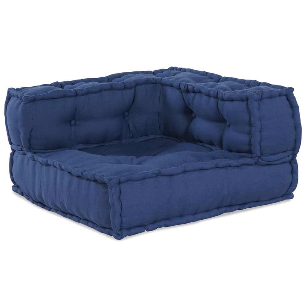 Modulssofa Enhed 3 stk. Stof Indigo 140 x 70 x 36 cm