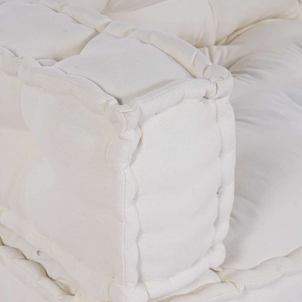 Palle Sofa Pude 3 stk. Stof Cremefarvet 120 x 80 x 34 cm