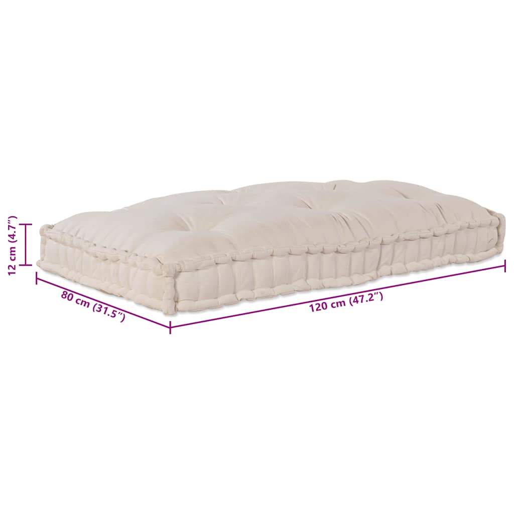 Palle Sofa Pude Cremefarvet 120 x 80 x 12 cm Stof