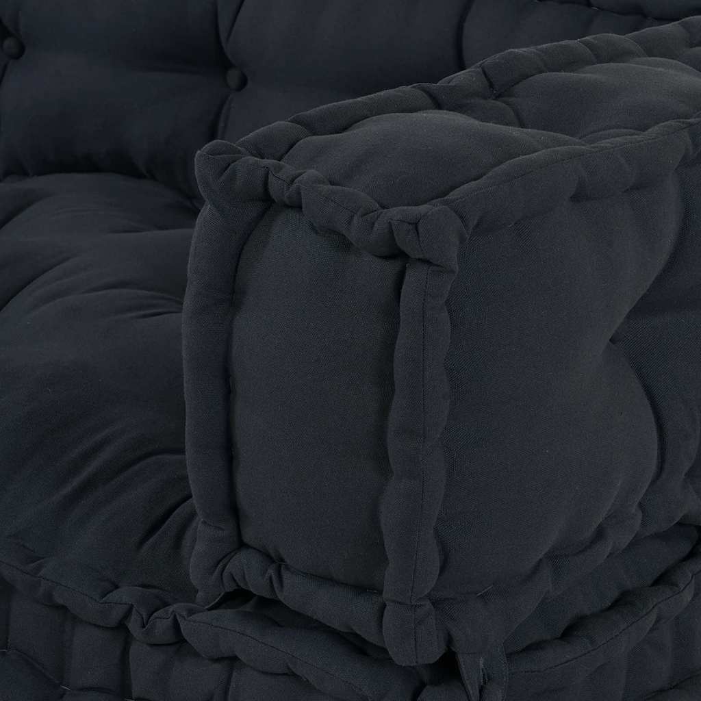Palle Sofa Pude 3 stk. Stof Antracit 120 x 80 x 38 cm
