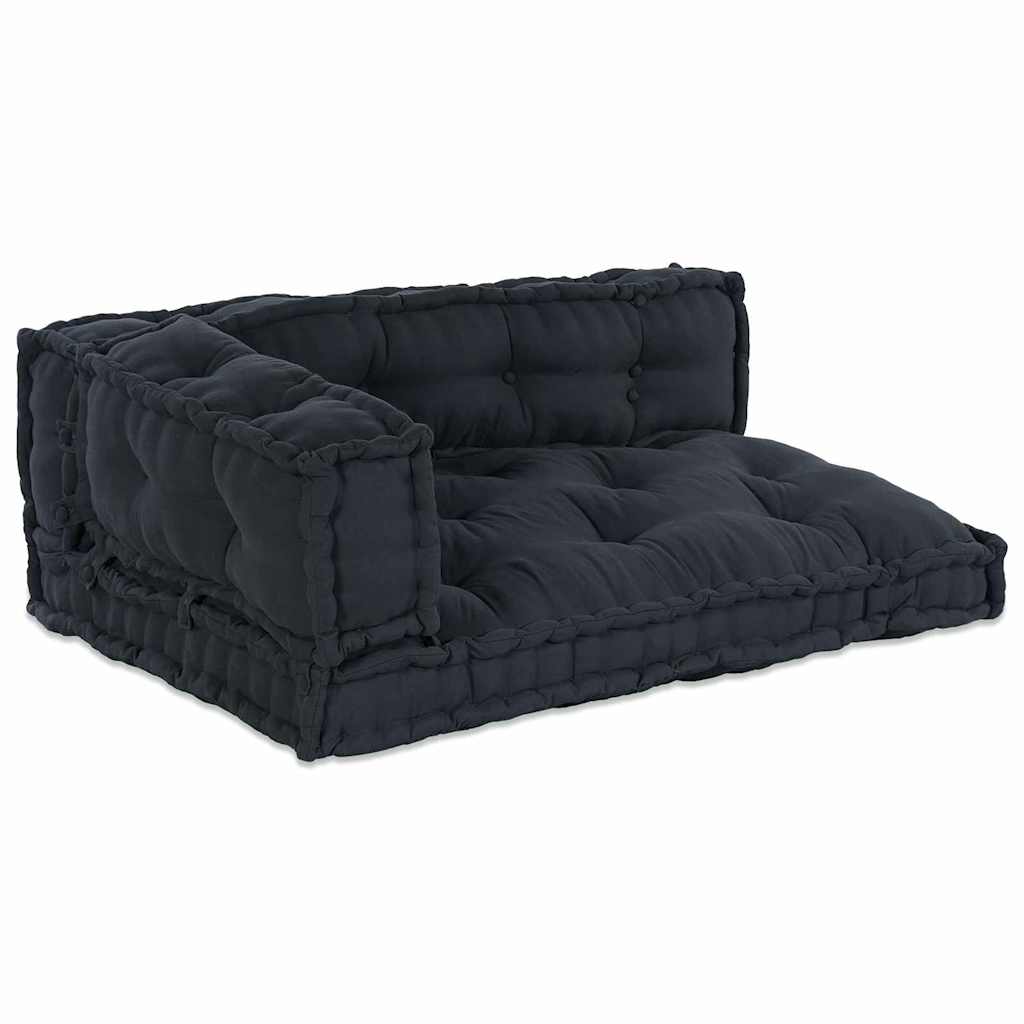 Palle Sofa Pude 3 stk. Stof Antracit 120 x 80 x 38 cm