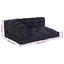 Palle Sofa Pude 3 stk. Stof Antracit 120 x 80 x 38 cm