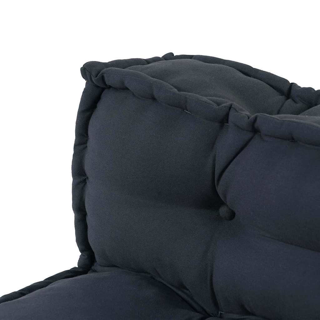 Palle Sofa Pude 2 stk. Stof Antracit 120 x 80 x 38 cm