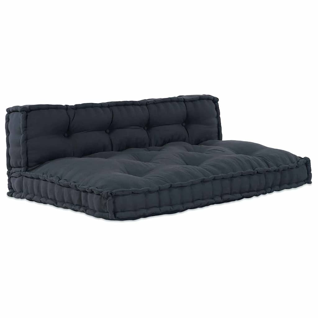 Palle Sofa Pude 2 stk. Stof Antracit 120 x 80 x 38 cm