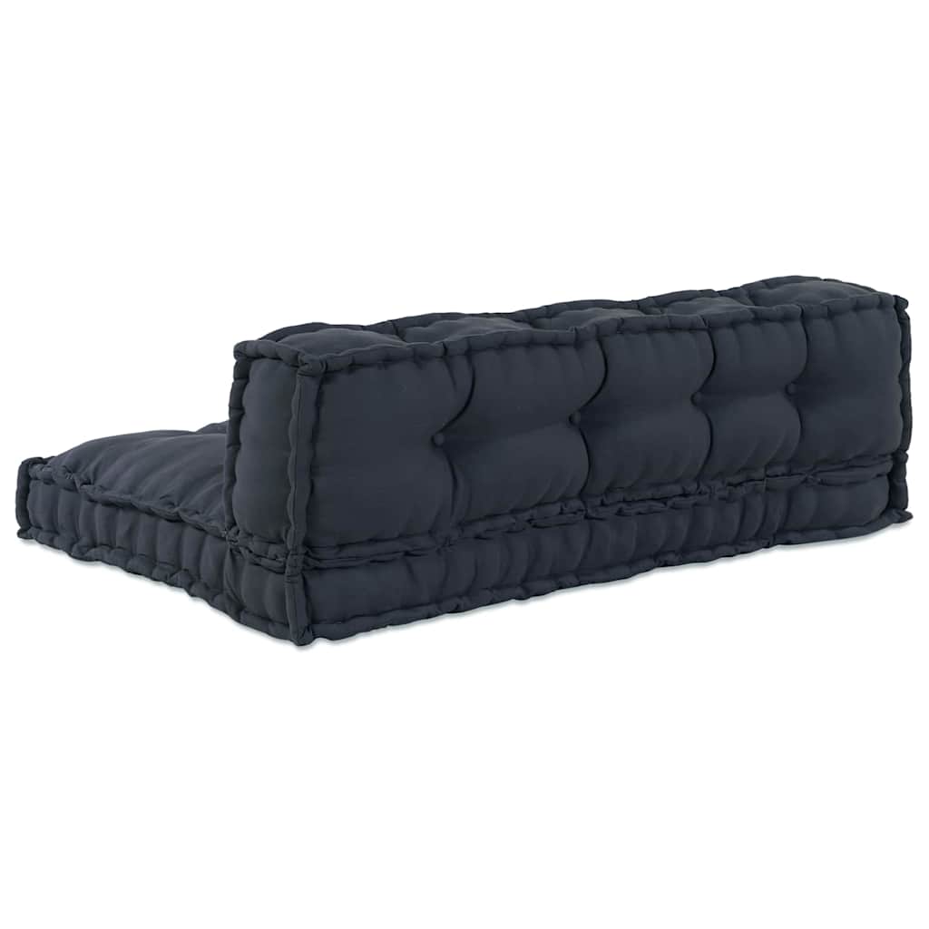 Palle Sofa Pude 2 stk. Stof Antracit 120 x 80 x 38 cm