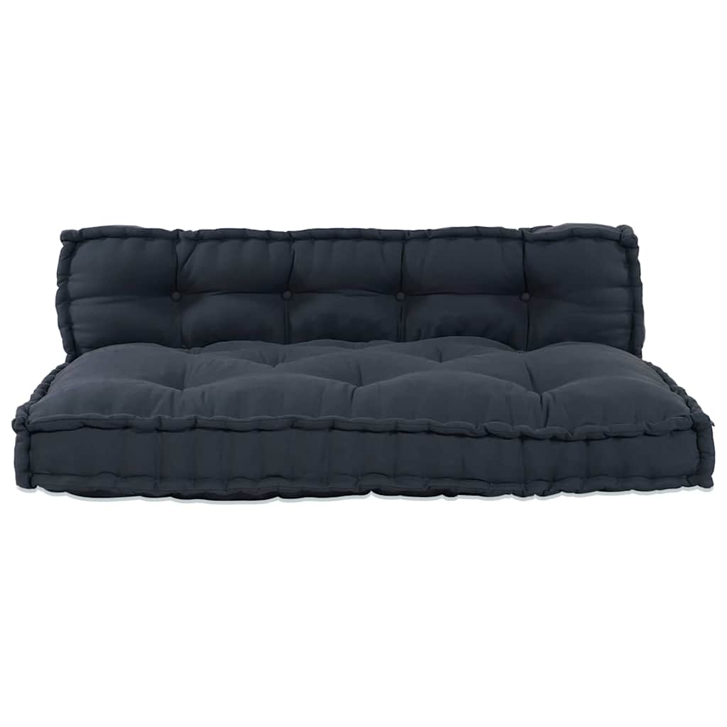 Palle Sofa Pude 2 stk. Stof Antracit 120 x 80 x 38 cm