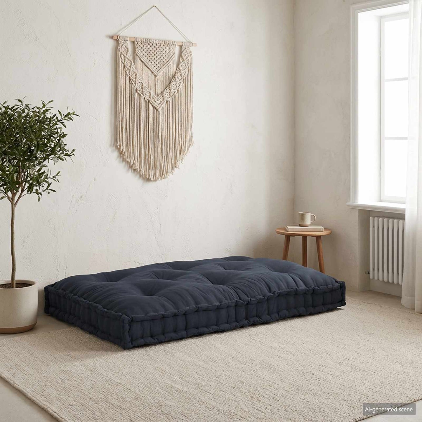 Palle Sofa Pude Antracit 120 x 80 x 12 cm Stof