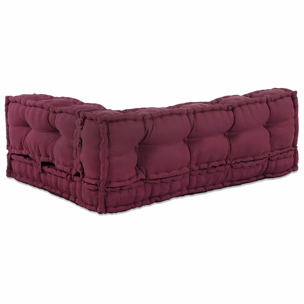 Palle Sofa Pude 3 stk. Stof Bordeaux 120 x 80 x 38 cm