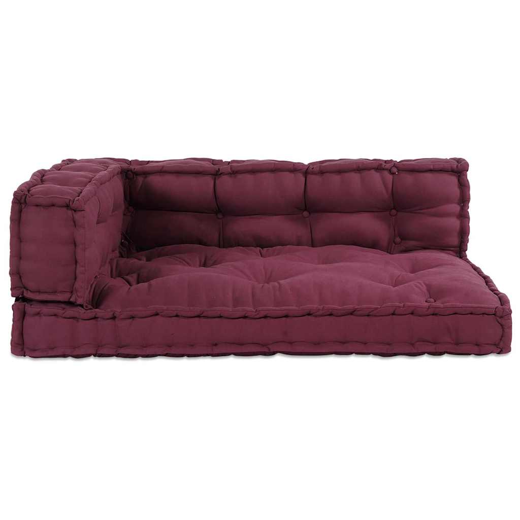 Palle Sofa Pude 3 stk. Stof Bordeaux 120 x 80 x 38 cm