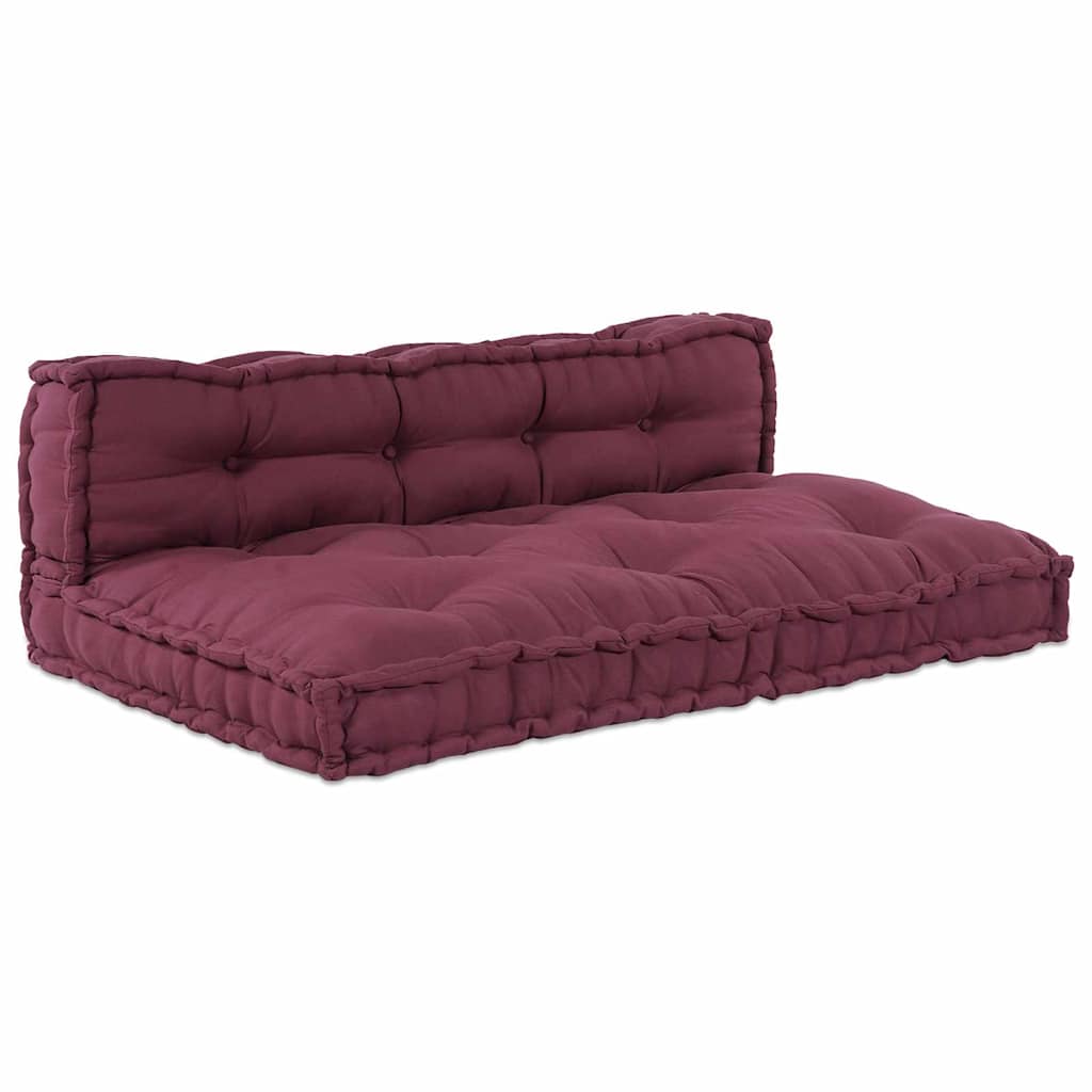 Palle Sofa Pude 2 stk. Stof Bordeaux 120 x 80 x 38 cm