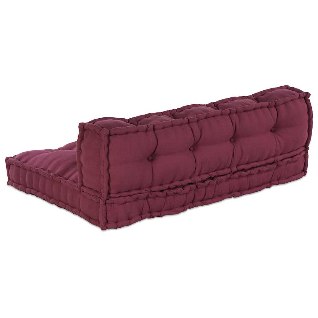 Palle Sofa Pude 2 stk. Stof Bordeaux 120 x 80 x 38 cm
