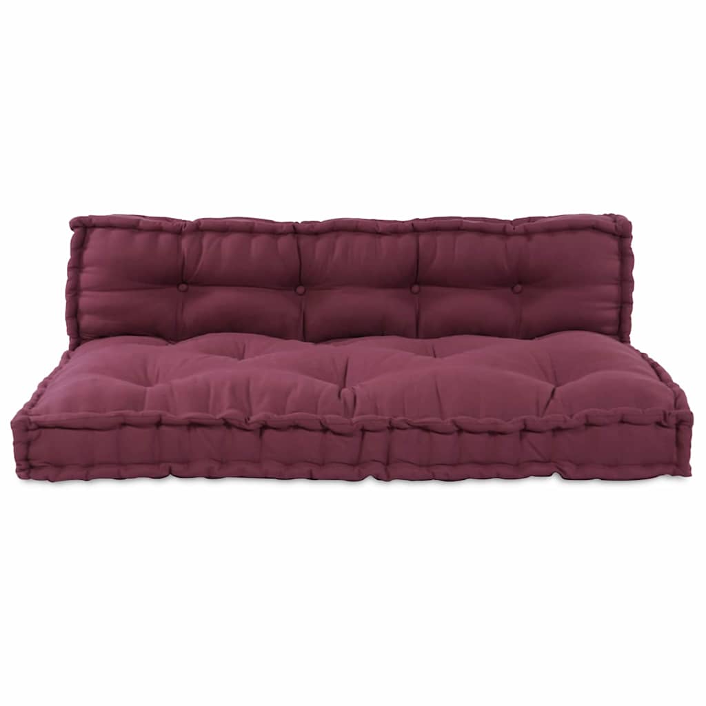 Palle Sofa Pude 2 stk. Stof Bordeaux 120 x 80 x 38 cm