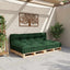 Palle Sofa Pude 2 stk. Stof Grøn 120 x 80 x 38 cm