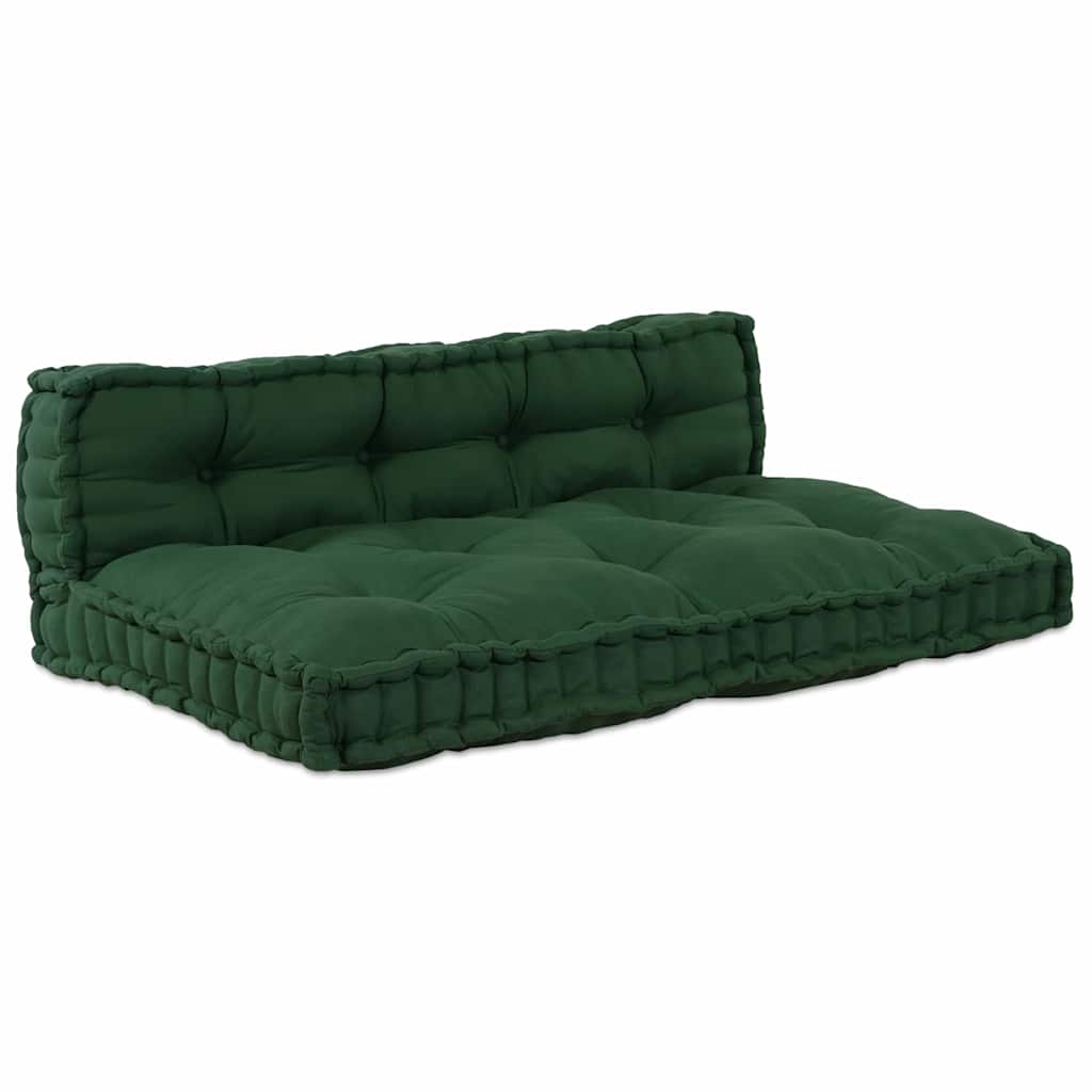 Palle Sofa Pude 2 stk. Stof Grøn 120 x 80 x 38 cm