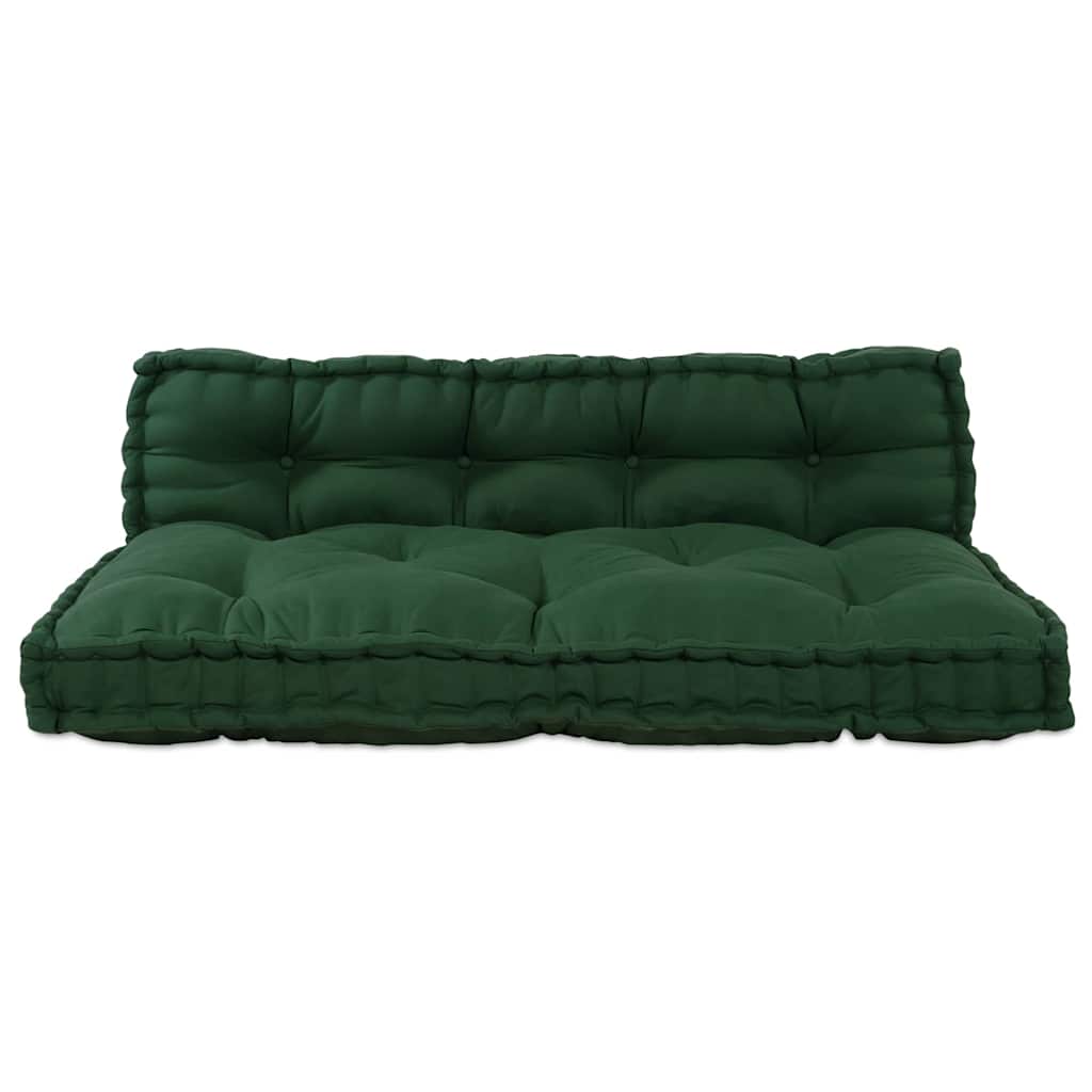 Palle Sofa Pude 2 stk. Stof Grøn 120 x 80 x 38 cm