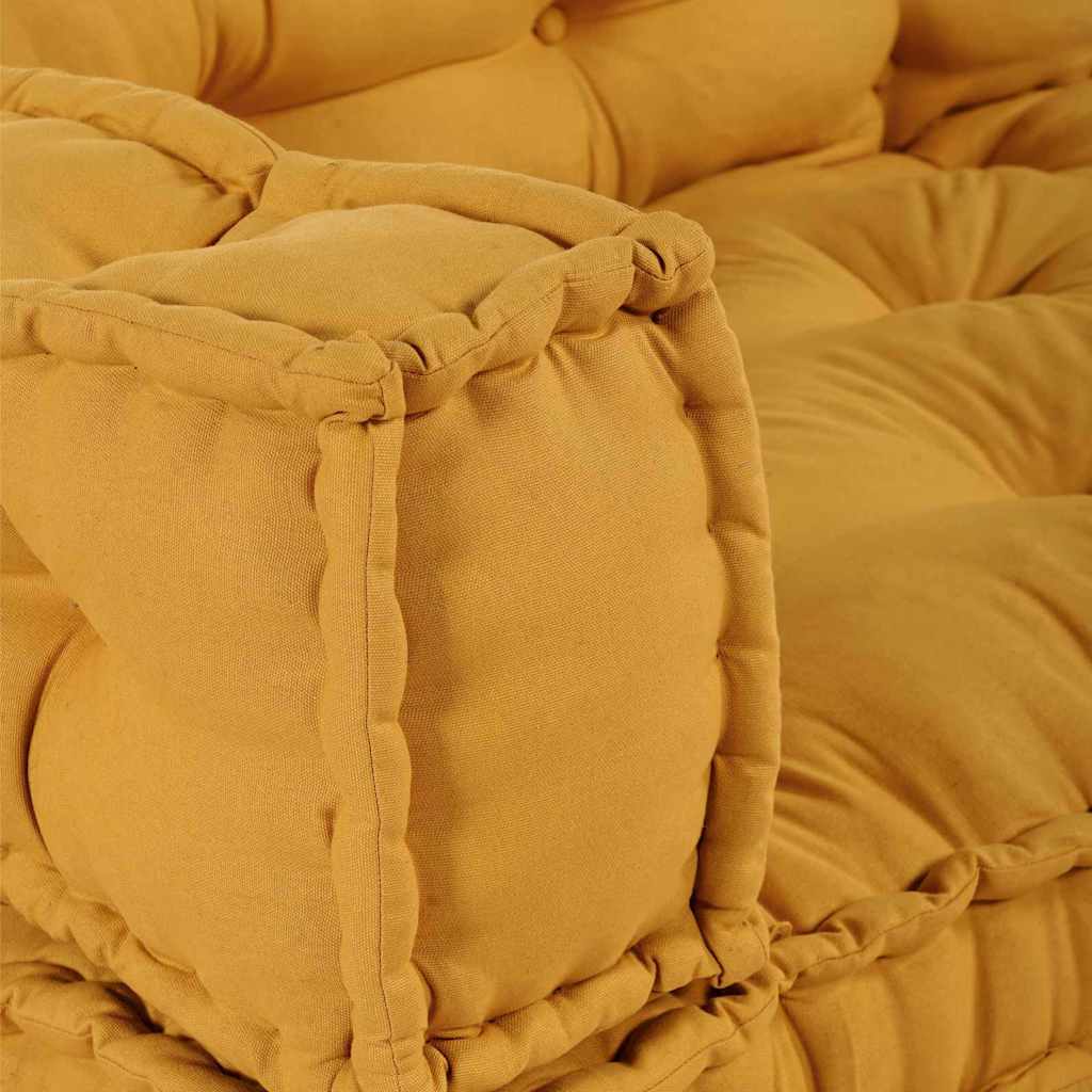 Palle Sofa Pude 3 stk. Stof Gul 120 x 80 x 38 cm