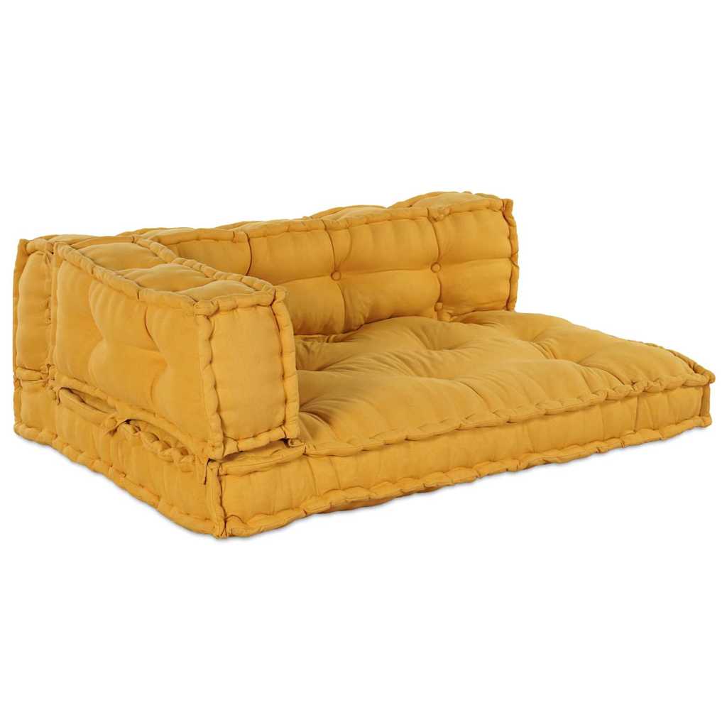 Palle Sofa Pude 3 stk. Stof Gul 120 x 80 x 38 cm