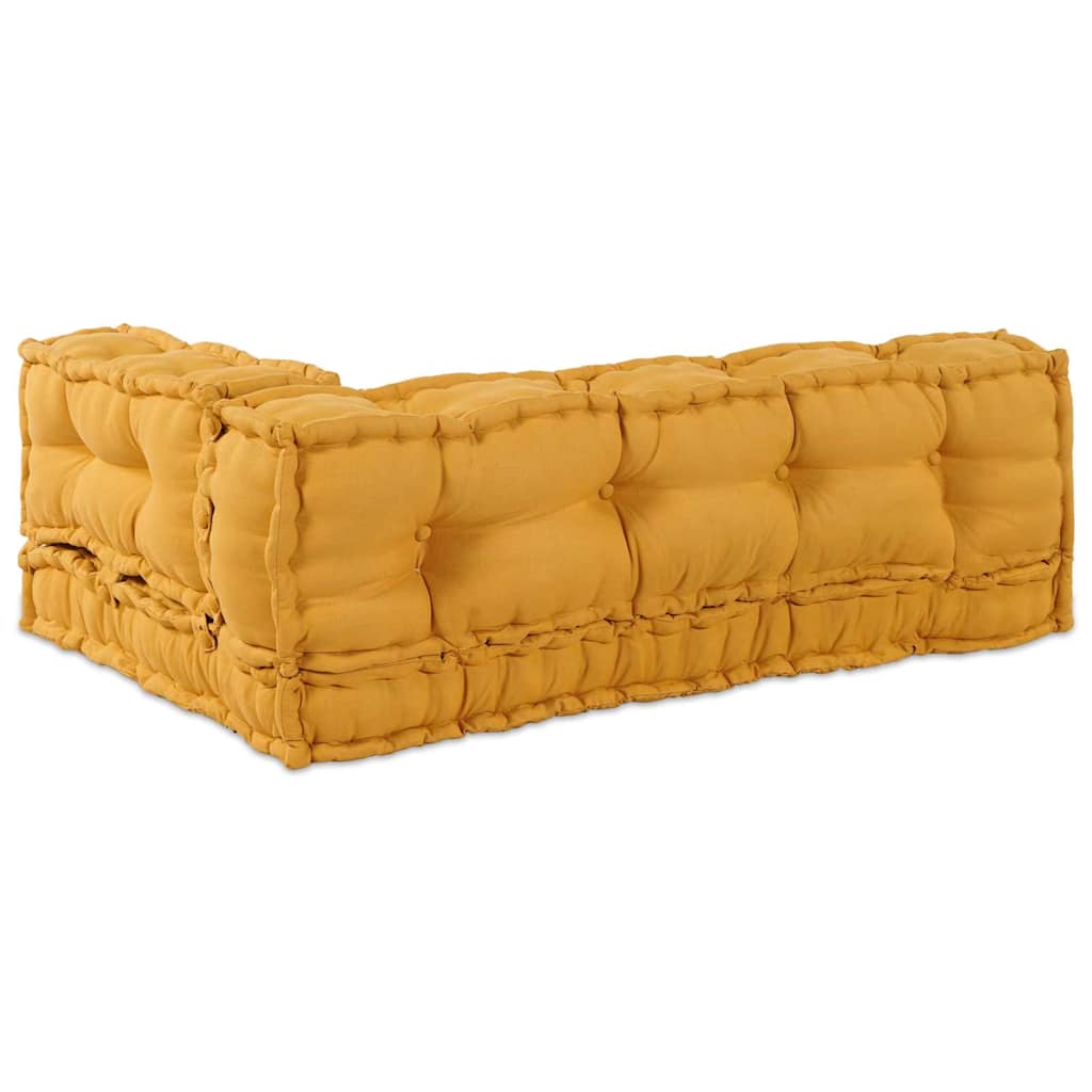 Palle Sofa Pude 3 stk. Stof Gul 120 x 80 x 38 cm