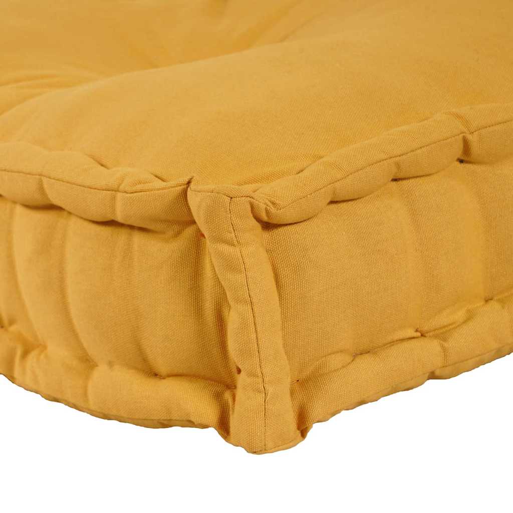 Palle Sofa Pude 2 stk. Stof Gul 120 x 80 x 38 cm