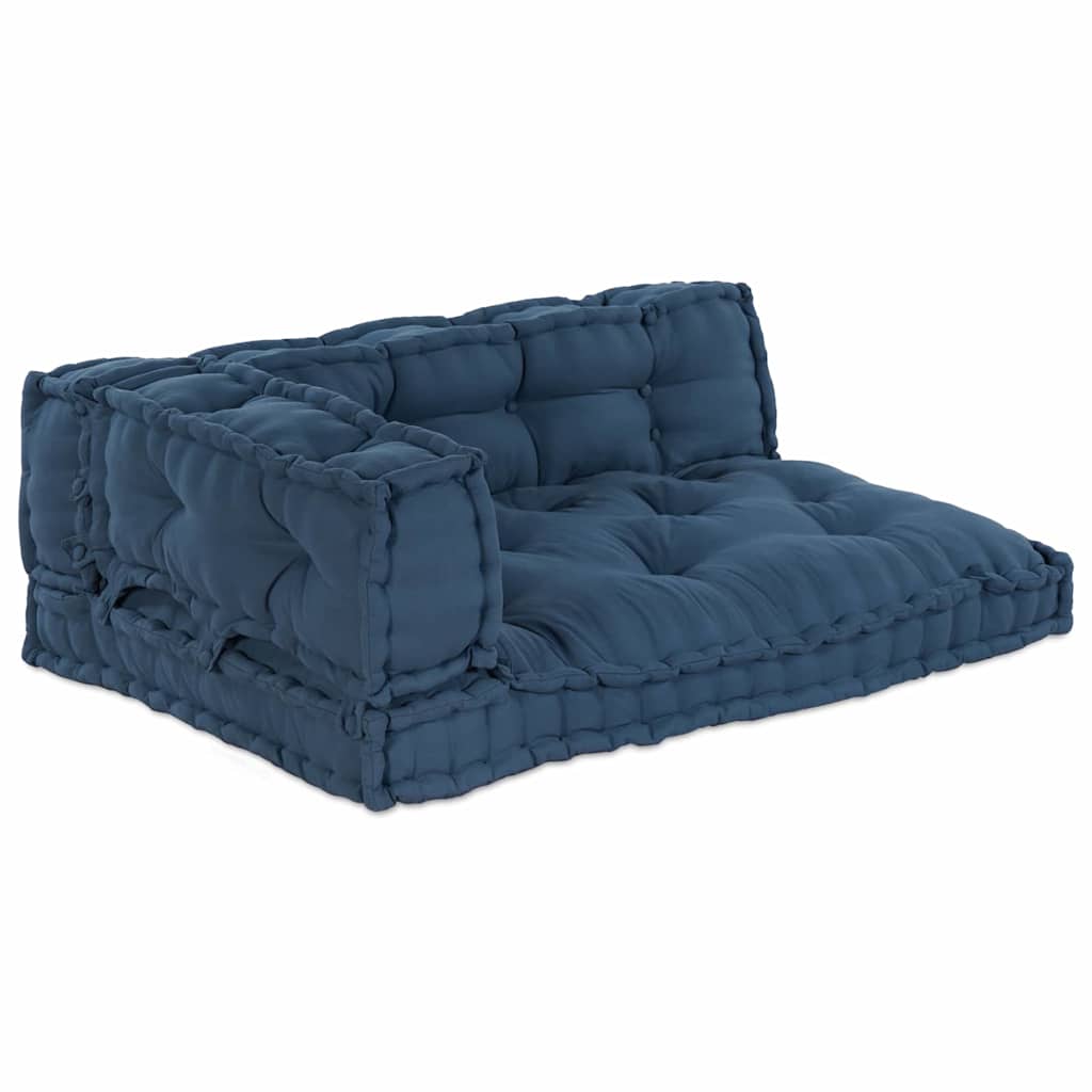 Palle Sofa Pude 3 stk. Stof Indigo 120 x 80 x 38 cm