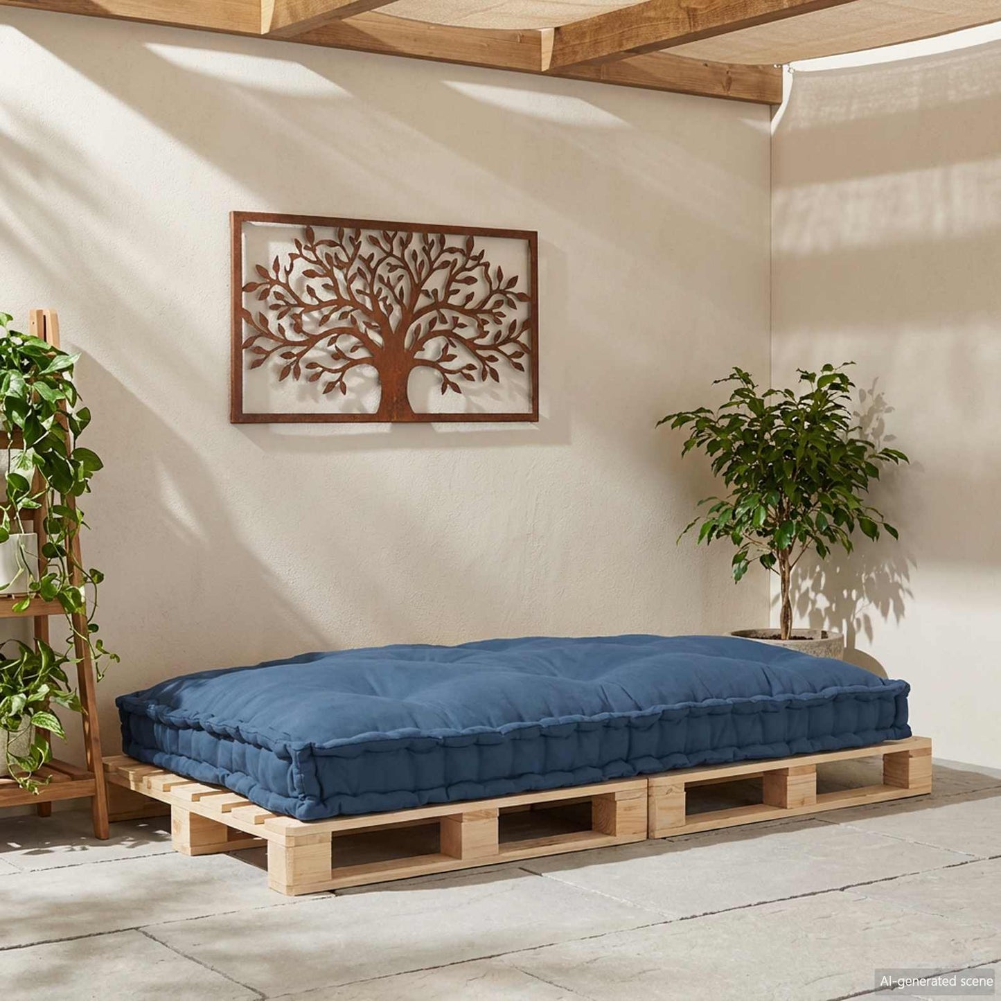 Palle Sofa Pude Indigo 120 x 80 x 12 cm Stof