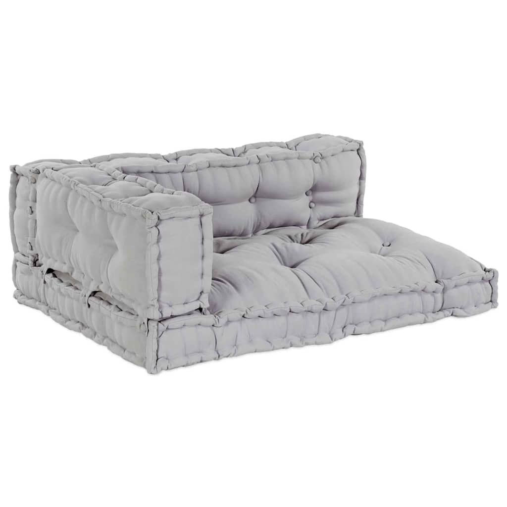Palle Sofa Pude 3 stk. Stof Grå 120 x 80 x 38 cm